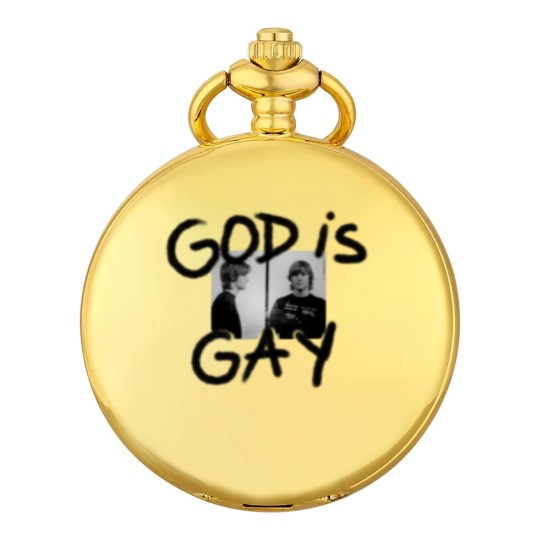 Discover God Is Gay Kurt Cobain Sticker Pocket Watches