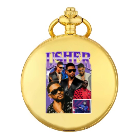 Discover Limted Rapper Usher Pocket Watches, Vintage Usher 90s Pocket Watches, Retro Usher Graphic Pocket Watches