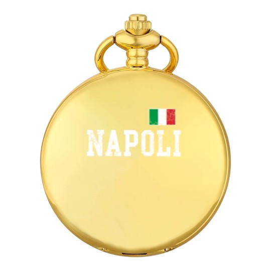 Discover Napoli Naples Italy Italia Flag Italian Vintage Distressed Pocket Watches
