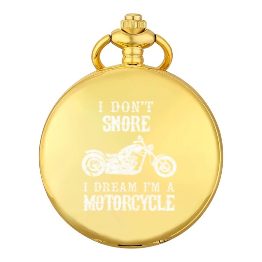 Discover I Don't Snore I Dream I'm A Motorcycle Biker Dad G Pocket Watches