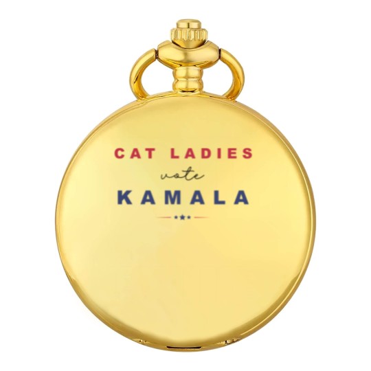 Discover Childless Cat Lady Pocket Watches, Kamala Harris Pocket Watches, Social Democrat Pocket Watches, Cat Lady Kamala