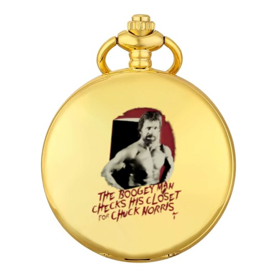 Discover Vintage Chuck Norris The Boogeyman Movie Actors Black Pocket Watches