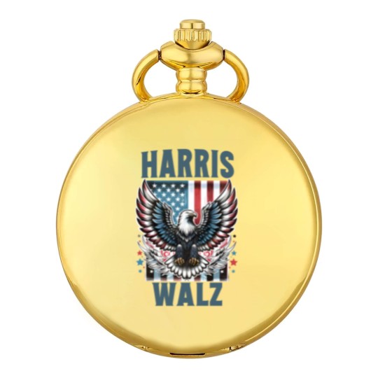 Discover Harris Walz Pocket Watches, Kamala Harris Walz 2024 Pocket Watches, Madam President Pocket Watches