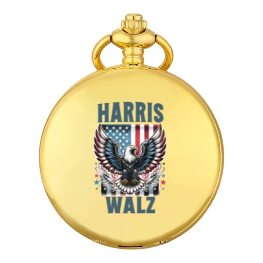 Discover Harris Walz Pocket Watches, Kamala Harris Walz 2024 Pocket Watches, Madam President Pocket Watches