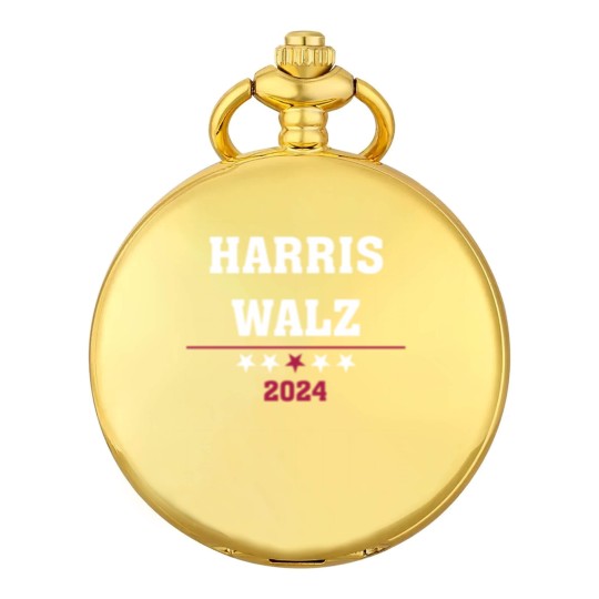 Discover Kamala Harris Tim Walz 2024 ,Democrat VP Vice President USA Election Pocket Watches