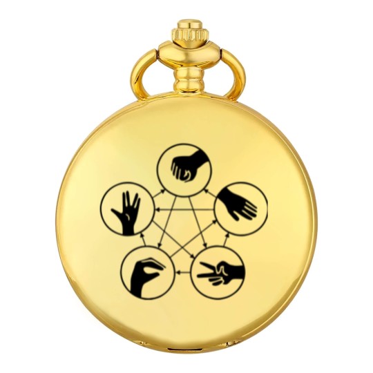Discover Big Bang Theory Sheldon Cooper Rock Paper Pocket Watches