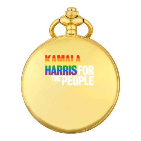 Discover Kamala Harris For President Pocket Watches, LGBT Gay Pride Rainbow