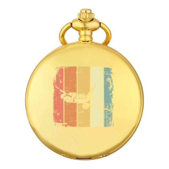 Discover Airplane Vintage Passenger Airplane Pocket Watches