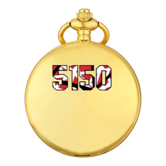 Discover 5150 E  V  H Guitar Inspired Illustration Pocket Watches