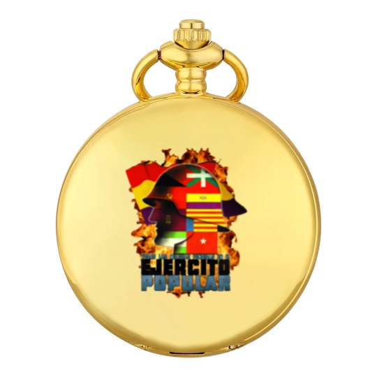 Discover Brigadas Internacionales No Pasaran Spanish Civil warr Red Star Raised Fist Revolution 3836 Pocket Watches