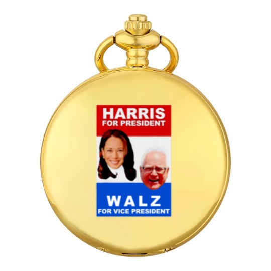 Discover Kamala Harris Tim Walz 2024 Harris Walz President Elections Pocket Watches