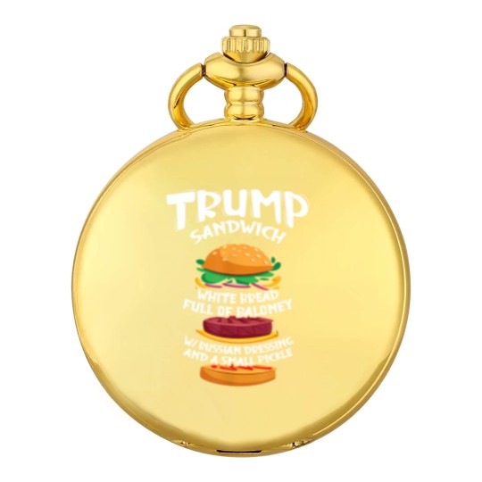 Discover Trump Sandwich Sign Funny Sandwich Day Sandwiches Pun 1979 Pocket Watches
