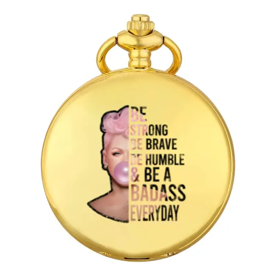 Discover P!nk Be Strong Pocket Watches, Trustfall Album Pocket Watches, Pink Singer Tour Pocket Watches, Summer Carnival 2024
