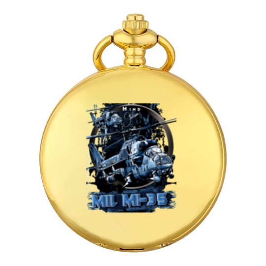 Discover Mi-35 Hind Attack Helicopter Active Pocket Watches
