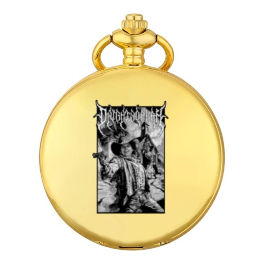 Discover Dwight Yoakam Gunslinger Black Metal Pocket Watches