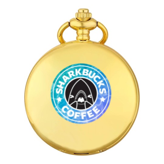 Discover Sharkbucks Logo [Water] Pocket Watches