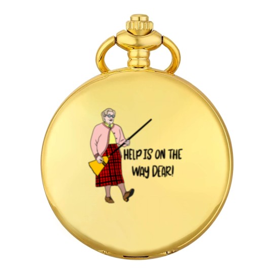 Discover Mrs Doubtfire “Help is on the way dear” Pocket Watches