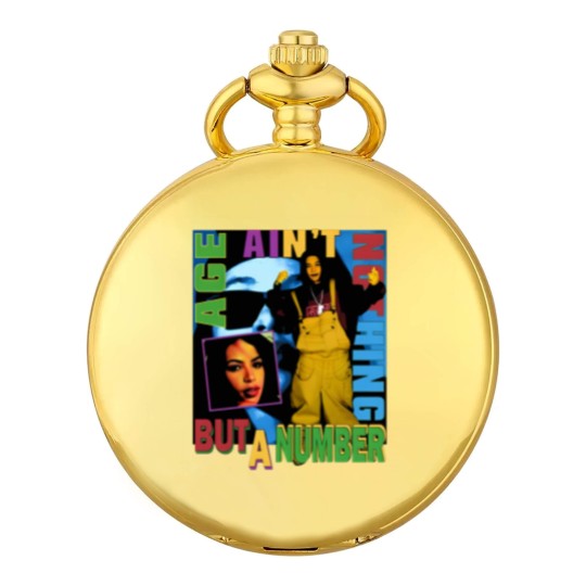 Discover Aaliyah Pocket Watches - Age Ain't Nothing But A Number vntg rap Pocket Watches 90s 2000's rnb