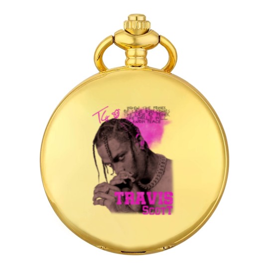 Discover Vintage Travis Pocket Watches, Retro 90s Travis Rapper Pocket Watches