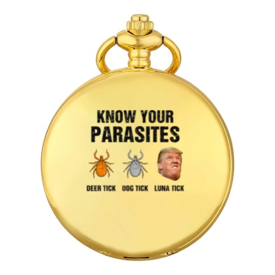 Discover Know Your Parasites Deer Tick Dog Tick Luna Tick Pocket Watches
