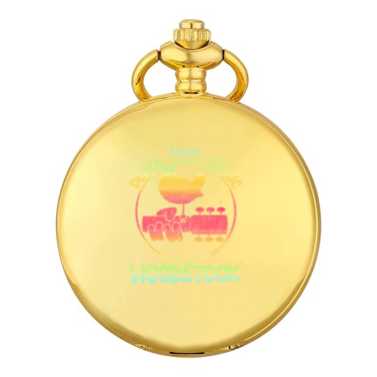 Discover Woodstock Rainbow Peace Love & Music Adult Pocket Watches