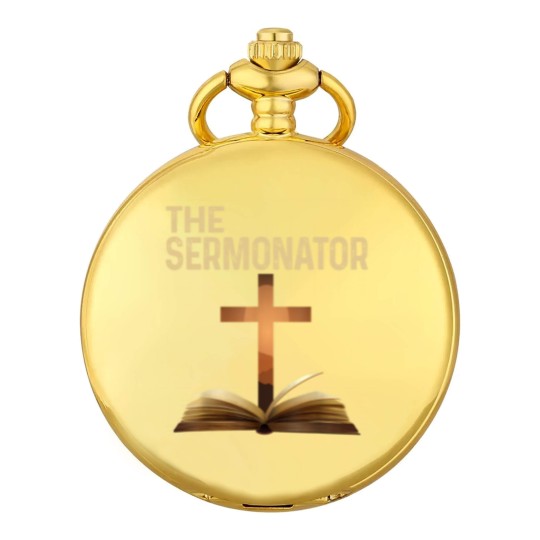 Discover Mens The Sermonator Pastor Appreciation Christian Cross Pocket Watches Pocket Watches