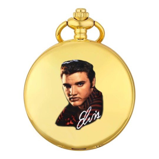 Discover Vintage Elvis Presley Pocket Watches 90s Band Pocket Watches Big Face Grail