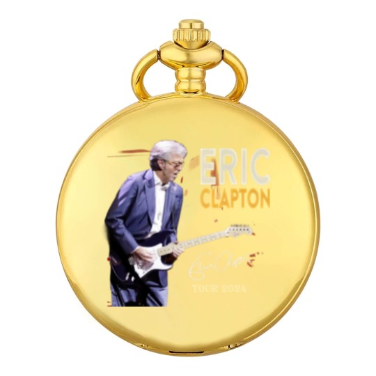 Discover Eric Clapton 2024 tour Music Black Pocket Watches Great Gift