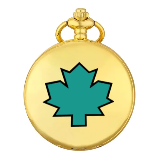 Discover Total Drama Island Owen Maple Leaf Emblem Classic Pocket Watches