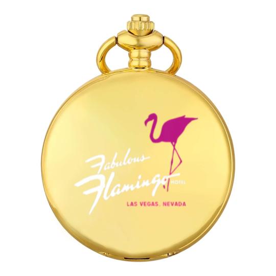 Discover flamingo hotel casino las vegas retro vintage t Pocket Watches