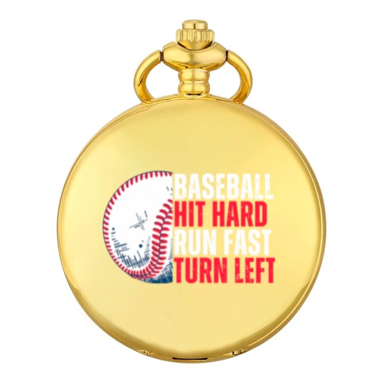 Discover Sport Baseball Hit Hard Run Fast Turn Left For Lovers Pocket Watches
