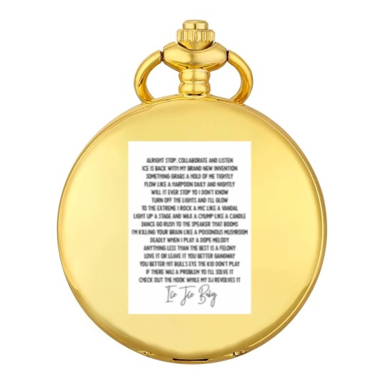 Discover Ice ice baby Vanilla Ice Hip Hop lyric mucis Pocket Watches