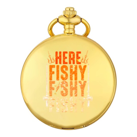 Discover Fishing Funny Fishing Pocket Watches