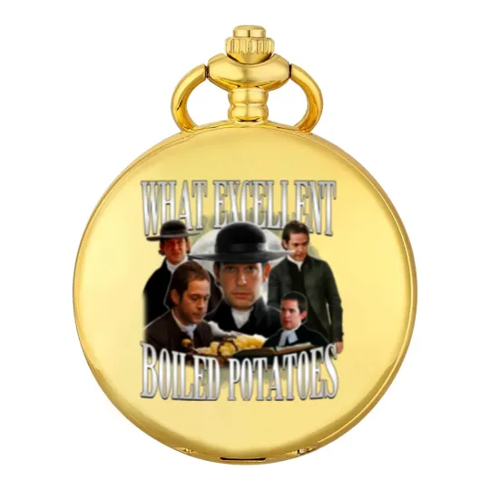 Discover Retro Boiled Potatoes Pocket Watches, Jane Austen Pocket Watches, Pride and Prejudice Pocket Watches Pocket Watches