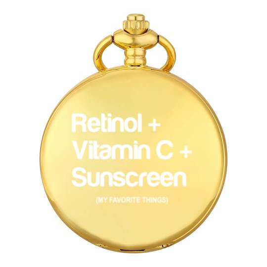 Discover Retinol Pocket Watches,Esthetician Pocket Watches, Esthetician Gift, Esthetician Pocket Watches