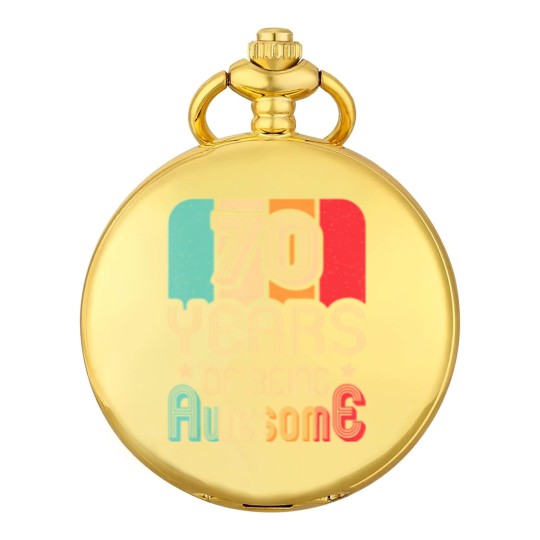 Discover 70 years of being awesome 70 years old 70th birthday Pocket Watches