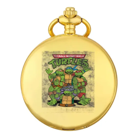 Discover Teenage Mutant Ninja Turtles Classic Retro Logo Pocket Watches