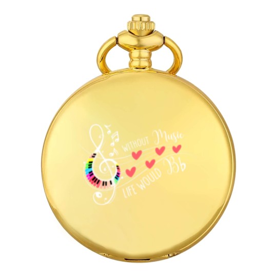 Discover Without Music Life Would B Flat II 2Funny Music Quotes Pocket Watches