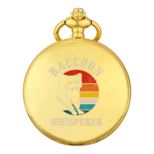 Discover Cats Raccoon Whisperer Vintage Retro Racoon Street Cat Pocket Watches