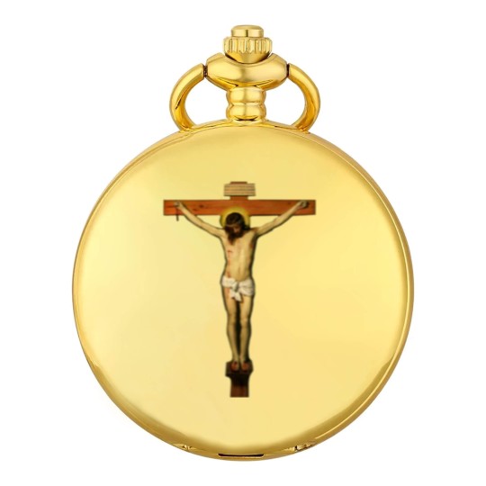 Discover Jesus Crucifix Passion of Christ Pocket Watches