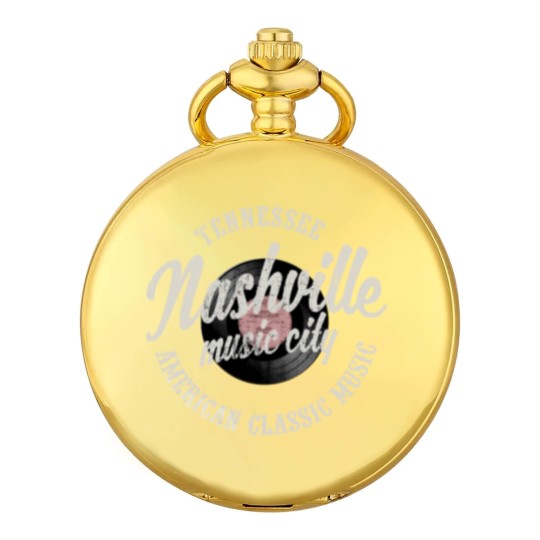 Discover Nashville Music City Vinyl Vintage Pocket Watches