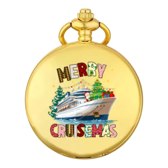 Discover Merry Cruisemas Pocket Watches, Christmas Cruise Crew Pocket Watches