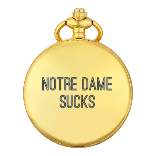 Discover ND Sucks (Navy Text) - ND Sucks - Pocket Watches
