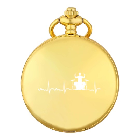 Discover Drummer Heartbeat Drummer Drum Band Pocket Watches