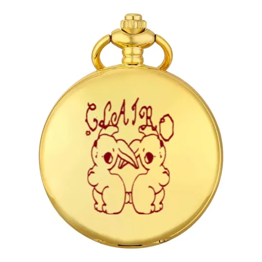 Discover Clairo Merch Store Clairo Bunnies Pocket Watches (Light Blue)
