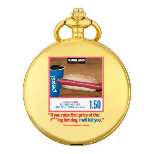 Discover Costco Hot Dog & Soda Combo Pocket Watches