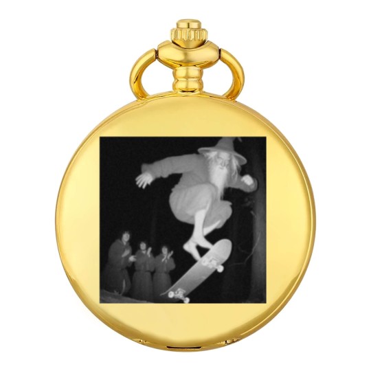 Discover Gandalf skateboarding Pocket Watches, Gandalf skating in the woods Pocket Watches