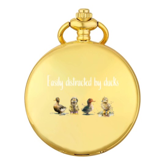 Discover Easily Distracted By Ducks Farmer Ducklings Cute Funny Duckling Quote Pocket Watches