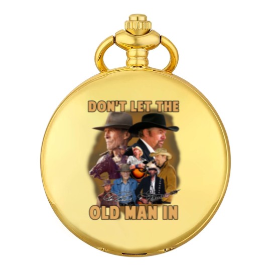 Discover Toby Keith Don't Let The Old Man In Signatures Pocket Watches Gift For Fans