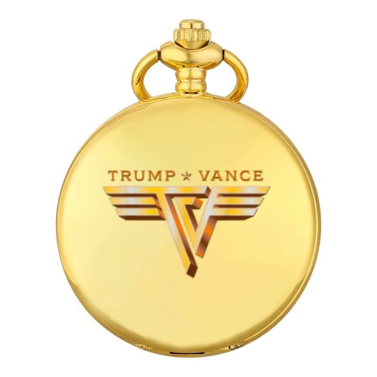 Discover Trump Vance TV Rocker Gold Logo Vintage Trump Vance 2024 Pocket Watches